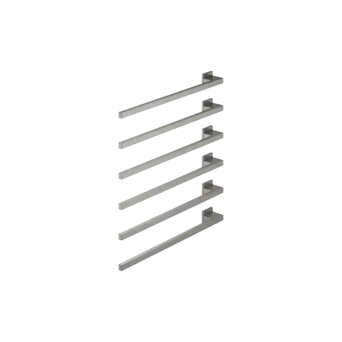 Towel warmer , 6-fold , projection left , without control element - Brushed Dark Platinum - 83 306 980-99