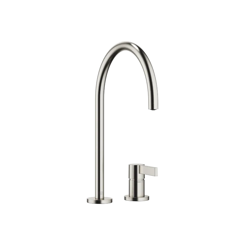 TARA ULTRA Brushed Platinum Kitchen faucets Twohole mixer with
