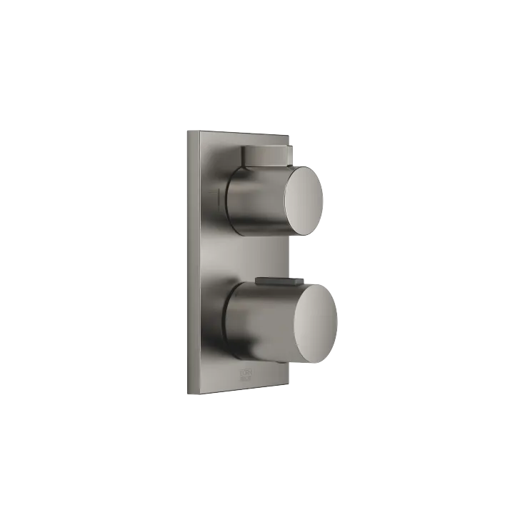 Concealed thermostat with two function volume control - Brushed Dark Platinum - 36 426 670-99