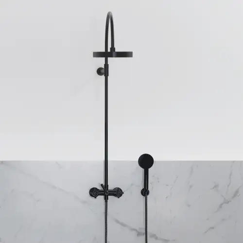 TARA Shower Pipe mit Brausebatterie ohne Handbrause FlowReduce 220 mm - Chrom - 26 632 892-00