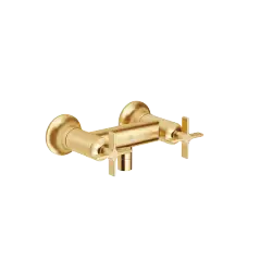 VAIA Shower mixer for wall mounting - Brushed Durabrass (23kt Gold) - 26 100 809-28