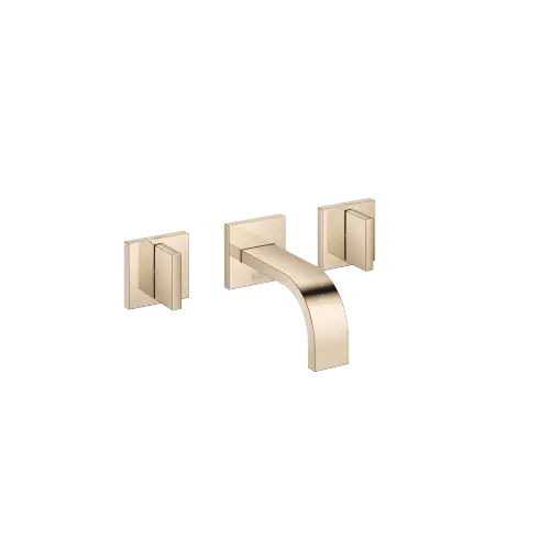 MEM Wall-mounted three-hole lavatory mixer without drain - Champagne (22kt Gold) - 36 702 782-47 0010