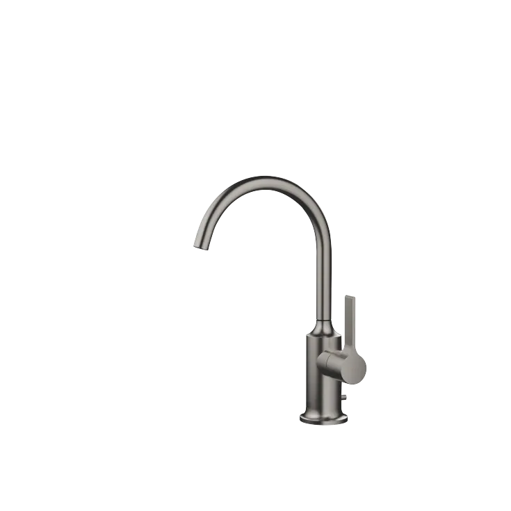 VAIA Single-lever basin mixer with pop-up waste - Brushed Dark Platinum - 33 500 809-99