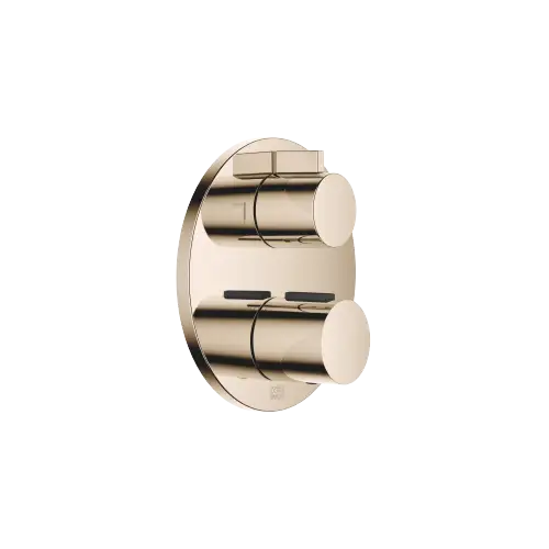 Concealed thermostat with two function volume control - Champagne (22kt Gold) - 36 426 970-47