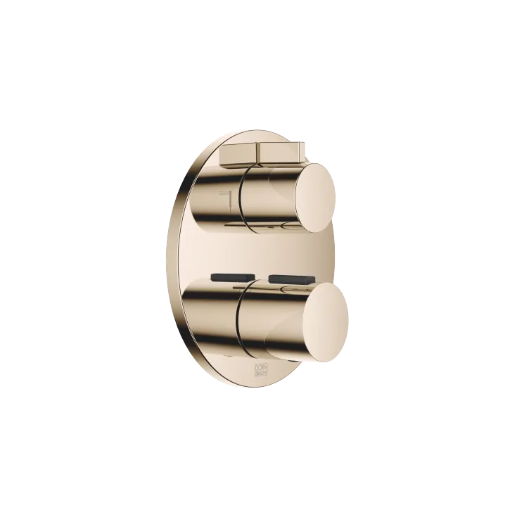 Concealed thermostat with two function volume control - Champagne (22kt Gold) - 36 426 970-47