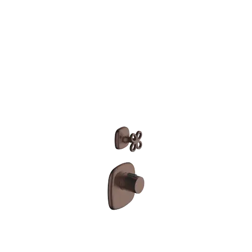COYA xTOOL Thermostatmodul mit 1 Ventil - Dark Bronze gebürstet (PVD) - Set aus 2 Artikeln