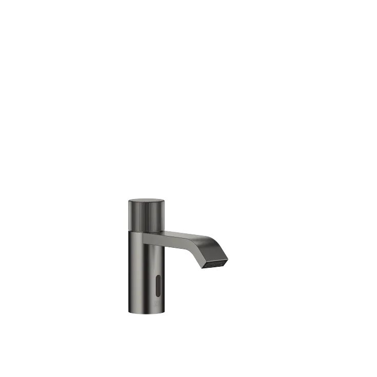 IMO Grifería de lavabo con función de apertura y cierre electrónicos sin válvula - Dark Platinum cepillado - 44 515 670-99
