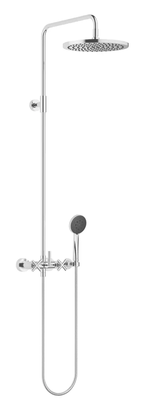 TARA Application Showerpipe avec mélangeur de douche 300 mm - Light Gold brossé (PVD) - Set contenant 1 articles
