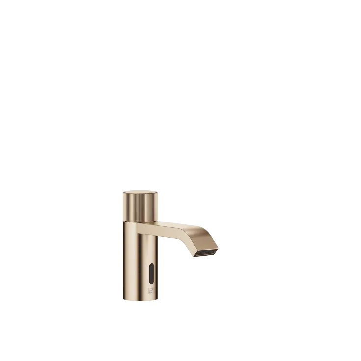 IMO Grifería de lavabo con función de apertura y cierre electrónicos sin válvula - Light Gold cepillado - 44 515 670-27