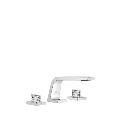 Batteria tre fori lavabo senza piletta - Set contenente 3 articoli
