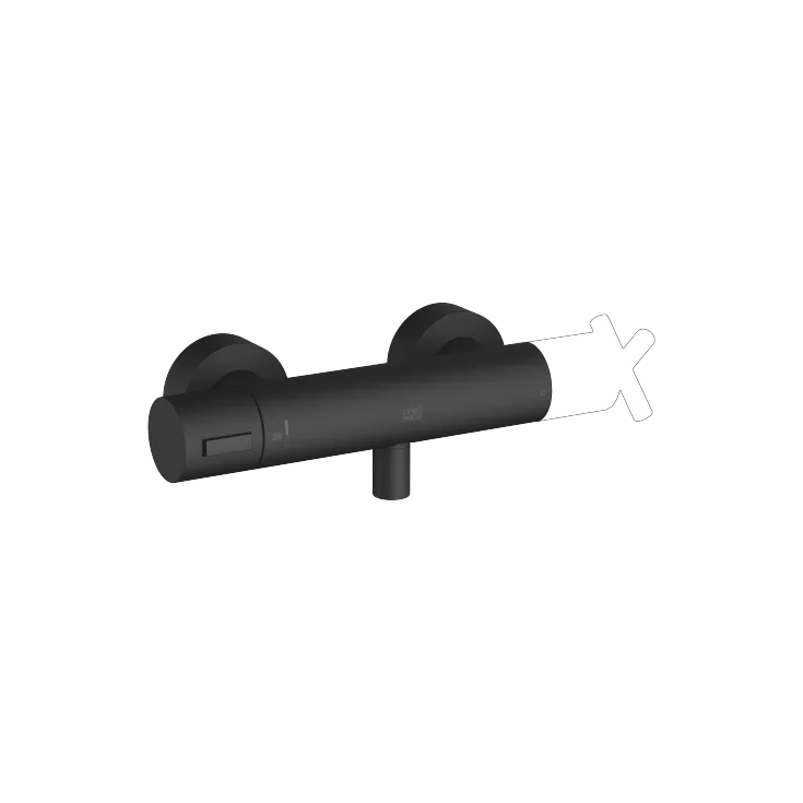 Shower thermostat for wall installation - Matte Black - 34 443 979-33