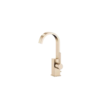 MEM Mitigeur monocommande de lavabo avec garniture d'écoulement - Champagne brossé (Or 22cts) - 33 502 782-46