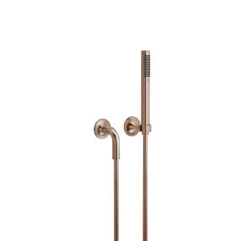 VAIA Gruppo doccetta con flessibile con rosette separate - Bronzo spazzolato (PVD) - 27 808 809-42