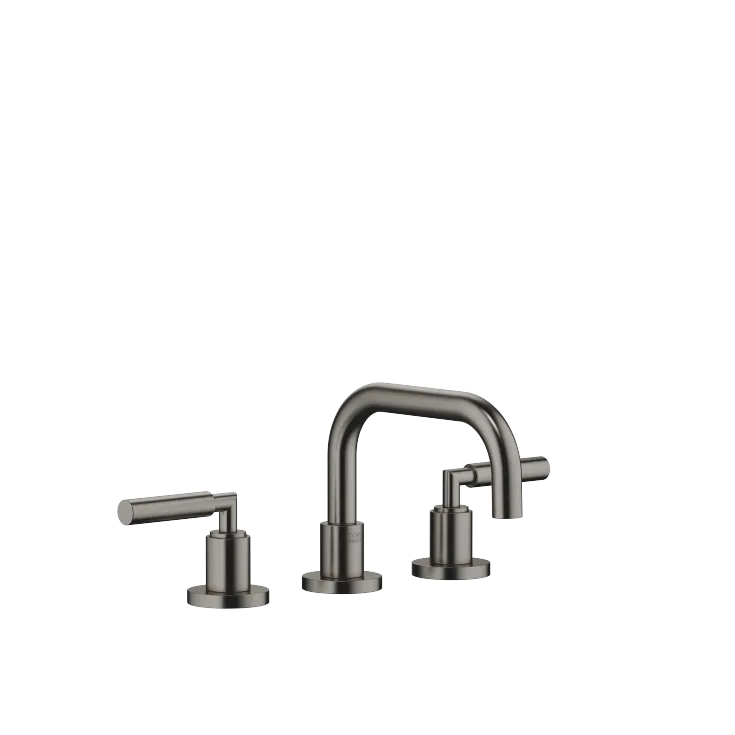 TARA Three-hole basin mixer with pop-up waste - Brushed Dark Platinum - 20 705 882-99 0010
