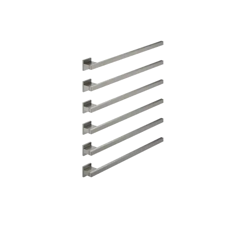 Towel warmer , 6-fold , projection right , without control element - Brushed Dark Platinum - 83 316 980-99