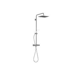 Showerpipe with shower thermostat without hand shower 300 x 240 mm - Brushed Dark Platinum - 34 459 980-99