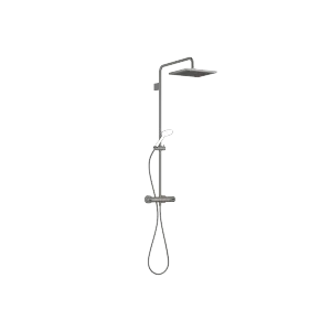 Colonne de douche avec thermostat de douche sans douchette - Dark Platinum brossé - 34 459 980-99