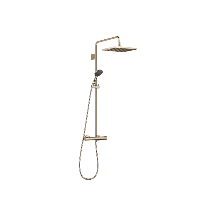 Shower pipe with shower thermostat with hand shower set - Set containing 2 articles