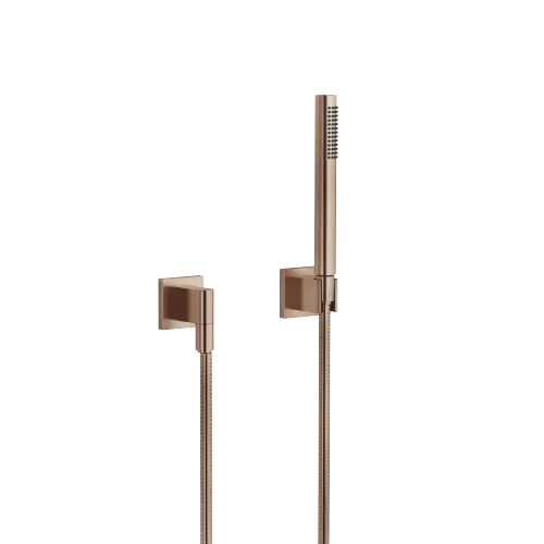 Juego de ducha de mano con rosetas individuales FlowReduce - Bronce cepillado (PVD) - 27 811 980-42 0010