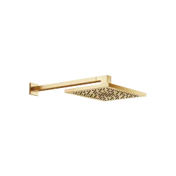 Rain shower with wall fixing 300 x 240 mm - Brushed Durabrass (23kt Gold) - 28 765 980-28 0050