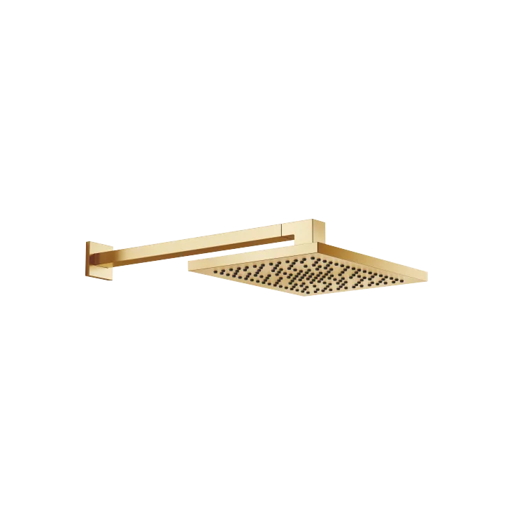 Rain shower with wall fixing 300 x 240 mm - Brushed Durabrass (23kt Gold) - 28 765 980-28 0050
