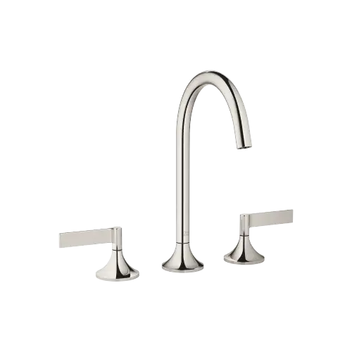 VAIA Three-hole basin mixer with pop-up waste - Platinum - 20 713 819-08