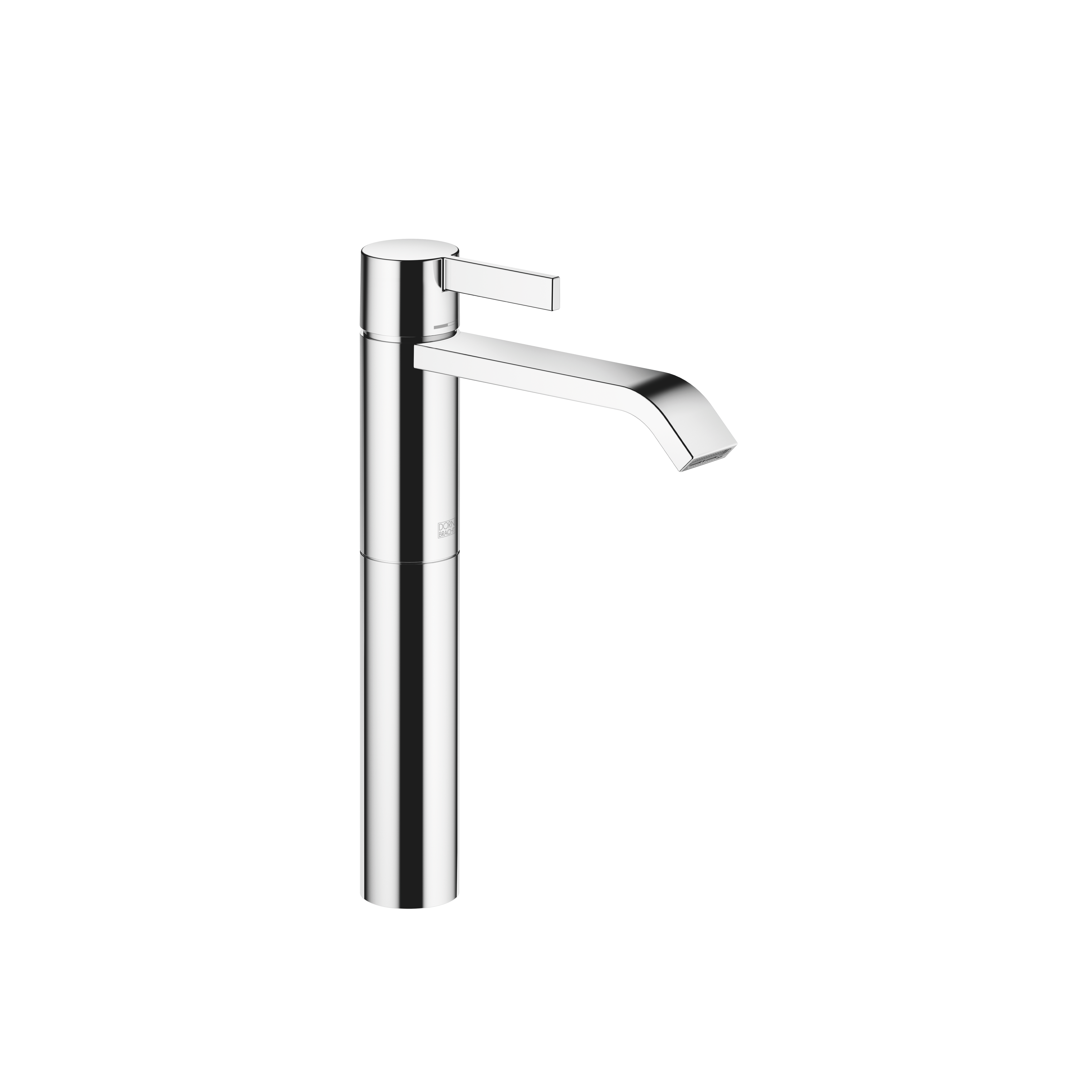 IMO Chrome : Single-lever basin mixer with raised base without pop-up waste