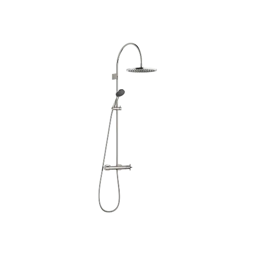 TARA Showerpipe Application with shower thermostat 300 mm - Platinum - Set containing 2 articles