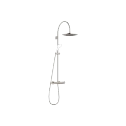 TARA Shower pipe with shower thermostat without hand shower - Brushed Platinum - 34 465 892-06 0070