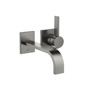MEM Wall-mounted single-lever basin mixer without pop-up waste - Brushed Dark Platinum - 36 861 782-99 0010