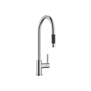 TARA Single-lever mixer Pull-down with spray function - Brushed Chrome - 33 870 888-93 0010