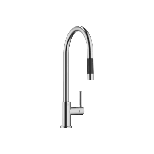 TARA Single-lever mixer pull-down with spray function - Brushed Chrome - 33 870 888-93 0010