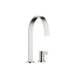 MEM Two-hole mixer with individual rosettes - Brushed Platinum - 32 815 682-06