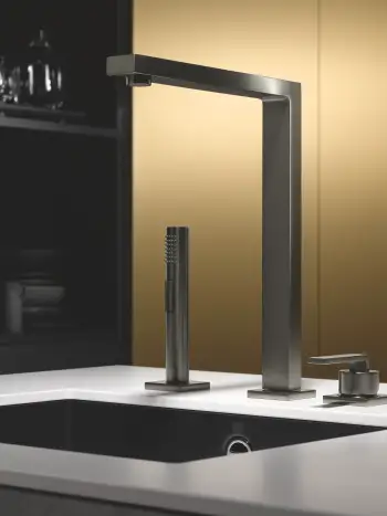 Premium design kitchen faucet sculptural