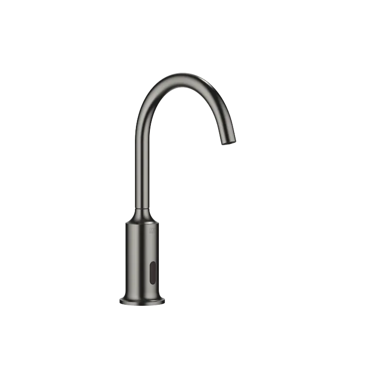 VAIA Washstand fitting with electronic opening and closing function without pop-up waste - Brushed Dark Platinum - 44 521 809-99