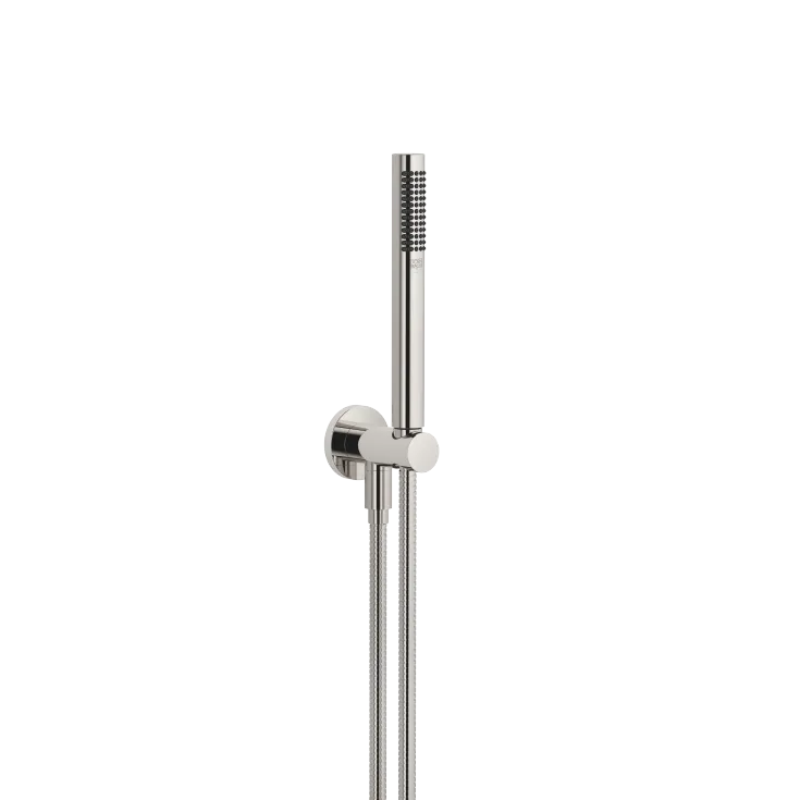 Hand shower set with integrated shower holder - Platinum - 27 802 660-08