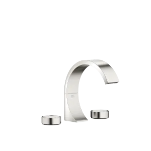 CYO Three-hole basin mixer with pop-up waste - Platinum / Brushed Platinum - Set containing 2 articles