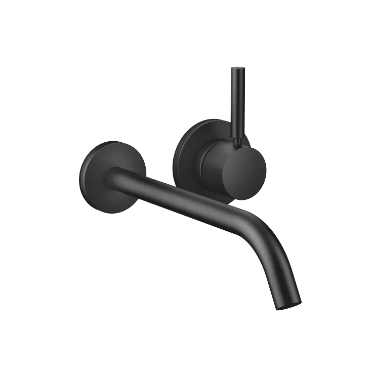META Waschtisch-Wand-Einhandbatterie ohne Ablaufgarnitur - Schwarz matt - 36 861 660-33