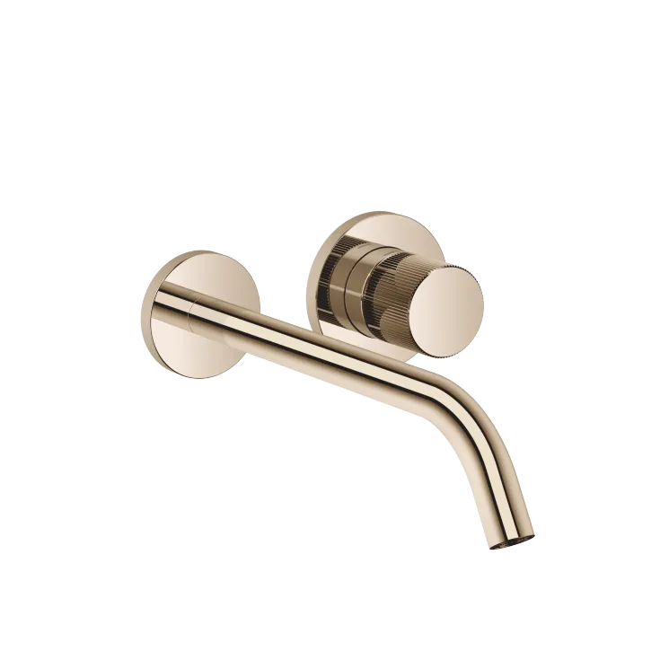 META META PURE Wall-mounted single-lever basin mixer without pop-up waste - Light Gold - 36 861 664-26