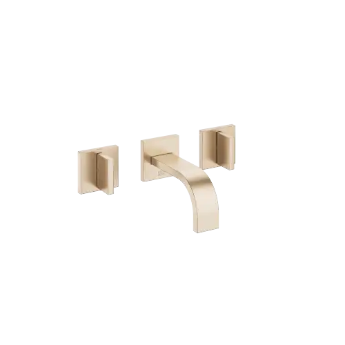 MEM Wall-mounted basin mixer without pop-up waste - Brushed Champagne (22kt Gold) - 36 702 782-46