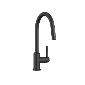 VAIA Single-lever mixer Pull-down with spray function - Matte Black - 33 870 809-33 0010