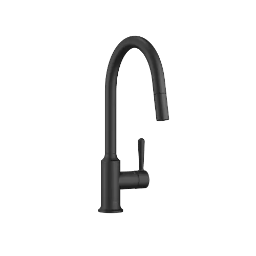 VAIA Single-lever mixer Pull-down with spray function - Matte Black - 33 870 809-33 0010