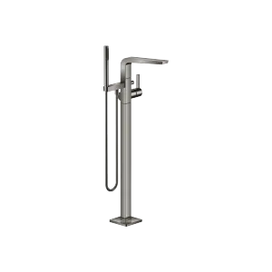 CL.1 Single-lever bath mixer with stand pipe for free-standing assembly with hand shower set - Dark Chrome - 25 863 705-19