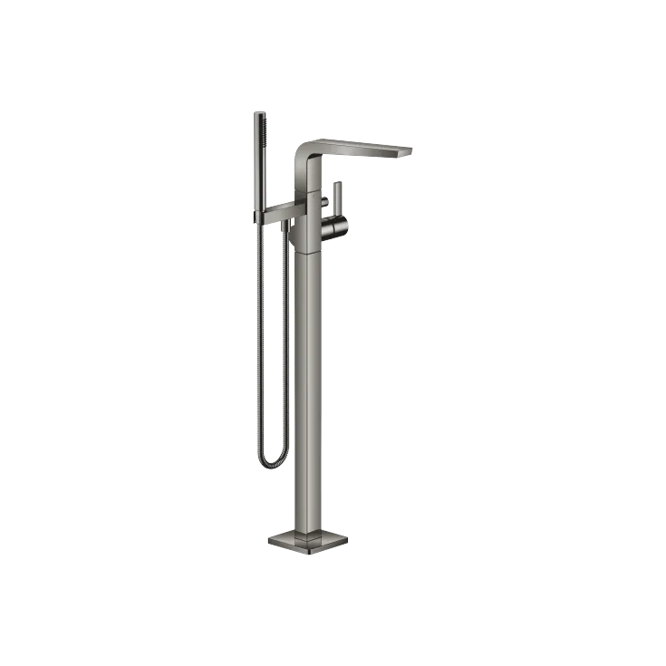 CL.1 Miscelatore monocomando vasca con tubo verticale per montaggio indipendente con doccetta e flessibile - Dark Chrome - 25 863 705-19