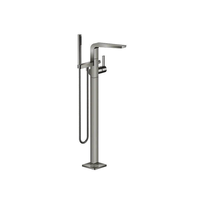 CL.1 Single-lever bath mixer with stand pipe for free-standing assembly with hand shower set - Dark Chrome - 25 863 705-19