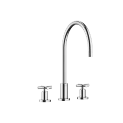 TARA Three-hole mixer - Brushed Chrome - 20 816 892-93