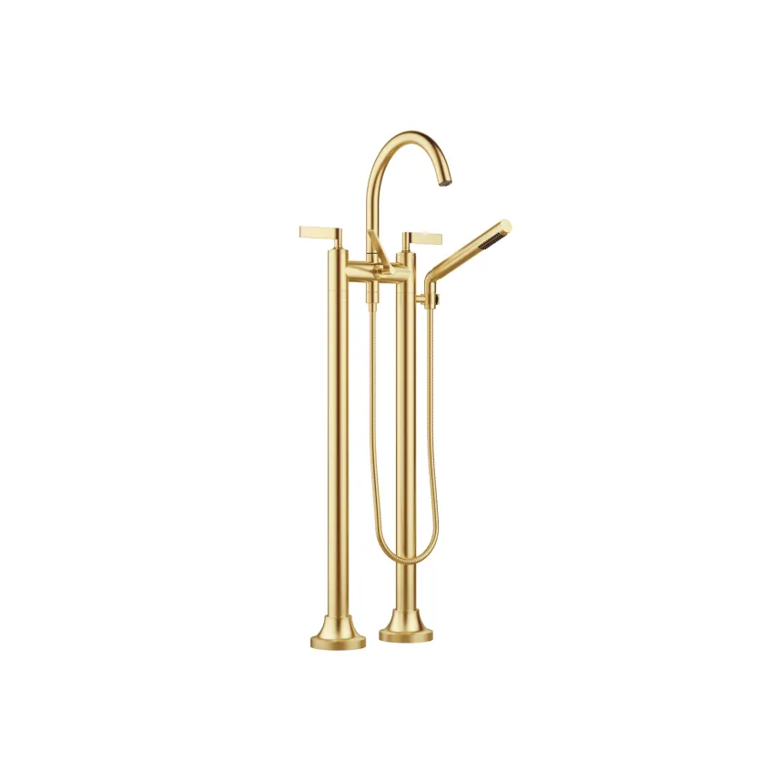 VAIA Brushed Durabrass (23kt Gold) Bath faucets: Two-hole bath mixer ...