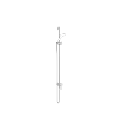 Mitigeur monocommande encastré avec raccord de douche intégré avec garniture de douche sans douchette - Chrome brossé - 36 111 970-93