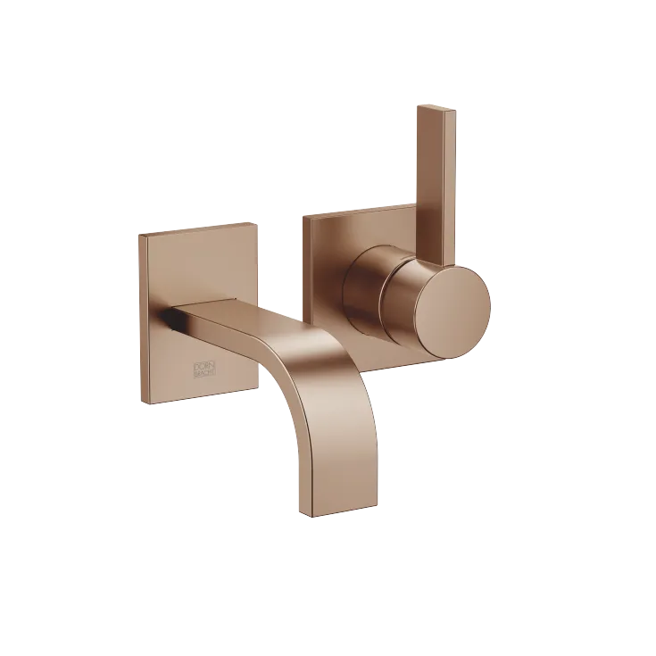 MEM Waschtisch-Wand-Einhandbatterie ohne Ablaufgarnitur - Bronze gebürstet (PVD) - 36 867 782-42