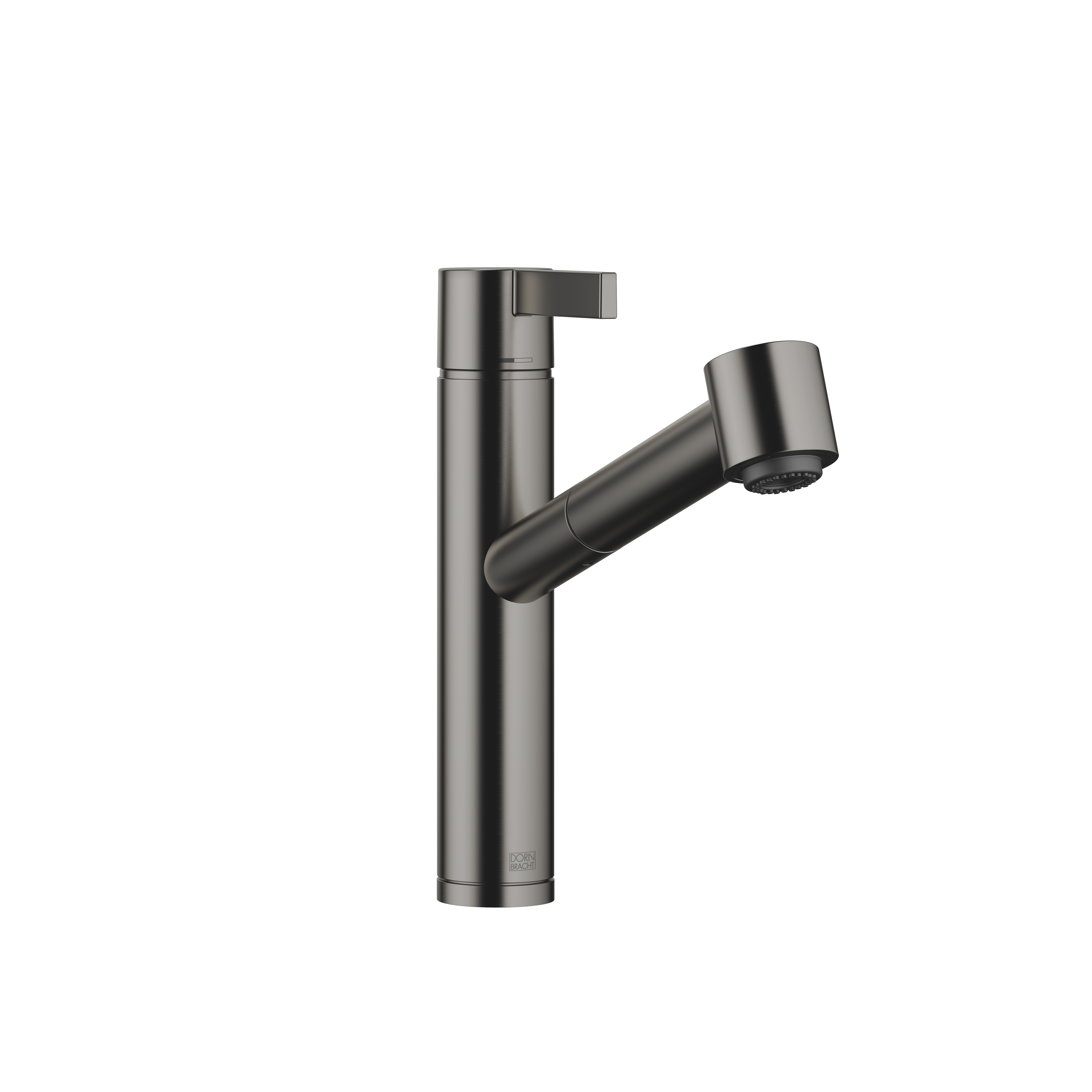 ENO Brushed Dark Platinum Kitchen faucets: Single-lever mixer Pull 